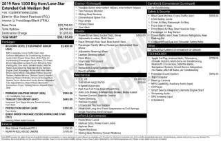 Ram 1500 2019 4x4 Big Horn 4dr Quad Cab 6.4 ft. SB Pickup
