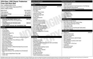 Ram 1500 Classic 2024 4x2 Tradesman 4dr Crew Cab 5.5 ft. SB Pickup