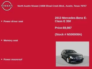 Clase E Mercedes-Benz 2013 AWD E 350 Luxury 4MATIC 4p Sedan