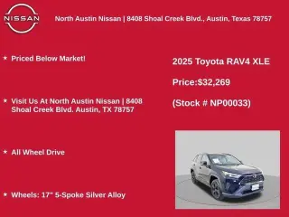 Toyota RAV4 2025 AWD XLE 4p SUV