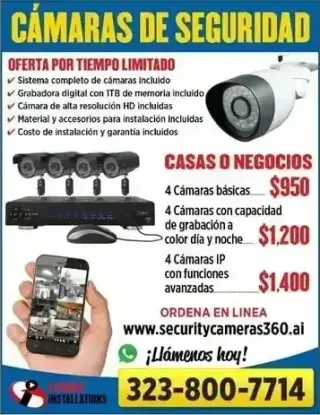 PROMOCIÓN CÁMARAS DE SEGURIDAD