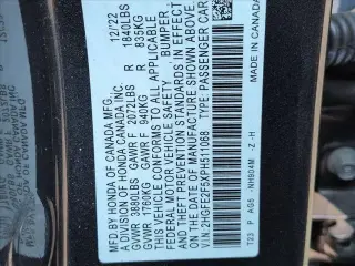 Honda Civic 2023 Sport Sedán de 4 puertas