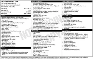 Toyota Prius 2015 Four 4dr Hatchback