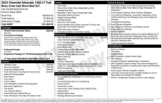 Chevrolet Silverado 1500 2023 4x4 LT Trail Boss 4dr Crew Cab 5.8 ft. SB