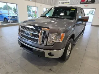Ford F-150 2011 4x4 Lariat 4p SuperCrew Styleside 5.5 ft. SB Metálica Gris Plata CARFAX Propietario Único. 14/19 MPG Ciudad/Carretera Ford F-150 Lariat 4WD 6-Velocidades Automática Electrónica 5.0L V8 FFV 5.0L V8 FFV, 4WD. ¡PRECIOS AL POR MAYOR PARA TODOS