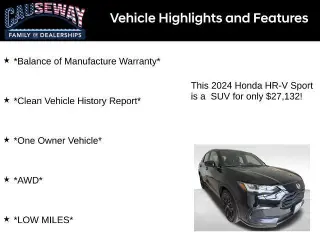 Honda HR-V 2024 AWD Sport 4dr Crossover