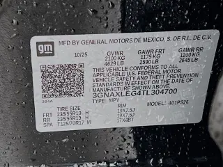 Chevrolet Equinox 2026 RS 4dr SUV