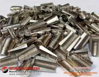 Post Tensioning wedges and bar