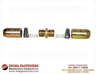 Post Tensioning wedges and bar