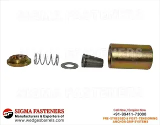 Post Tensioning wedges and bar