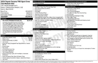 Toyota Tacoma 2024 4x4 TRD Sport 4dr Double Cab 5.0 ft SB 8A