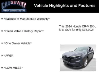 Honda CR-V 2024 AWD EX-L 4dr SUV