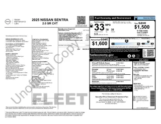 Nissan Sentra 2025 SR Sedán 4 puertas