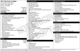 Kia Forte 2017 LX 4dr Sedan 6A