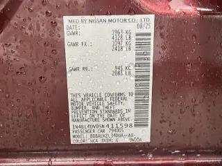Nissan Altima 2025 2.5 SV 4dr Sedán