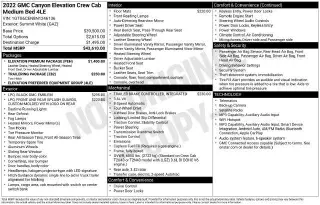GMC Canyon 2022 4x4 Elevation 4dr Crew Cab 5 ft. SB