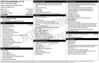 Chevrolet Malibu 2024 LT 4dr Sedán w/1LT