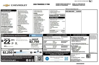 2026 Chevrolet Traverse