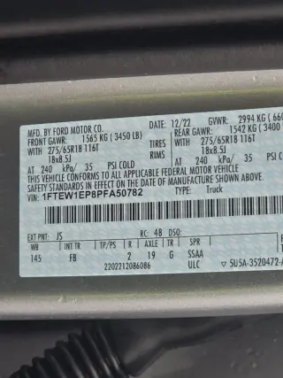 Ford F-150 2023 4x4 XL 4dr SuperCrew 5.5 ft. SB