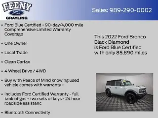 Ford Bronco 2022 4x4 Black Diamond 4dr SUV