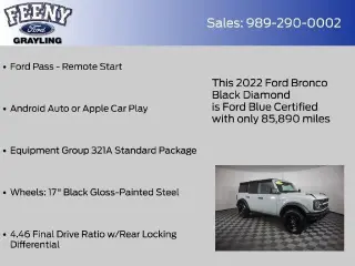 Ford Bronco 2022 4x4 Black Diamond 4dr SUV