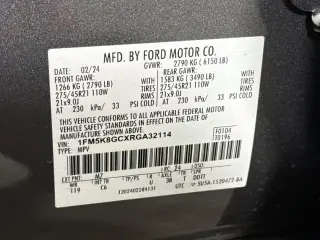 Ford Explorer 2024 AWD ST SUV de 4 puertas