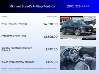 Ford Escape Híbrido Enchufable 2023 Base SUV de 4 puertas