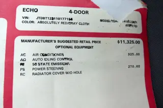 2001 Toyota Echo