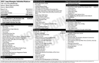 Jeep Wrangler Unlimited 2021 4x4 Rubicon SUV de 4 puertas