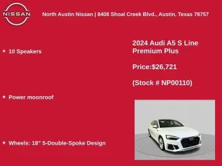 Audi A5 Sportback 2024 AWD quattro S line Premium Plus 45 TFSI 4dr Sportback