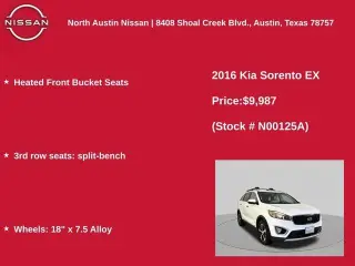 Kia Sorento 2016 AWD EX V6 4dr SUV
