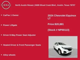 Chevrolet Equinox 2024 LT 4dr SUV con 1LT