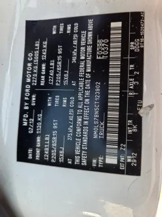 2012 Ford Transit Connect XLT