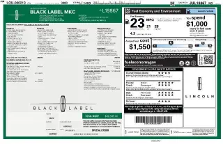 Lincoln MKC 2018 Black Label 4dr SUV