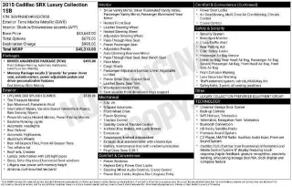 Cadillac SRX 2015 Luxury Collection 4dr SUV