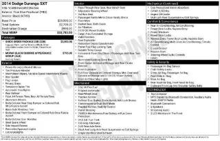 Dodge Durango 2014 SXT 4dr SUV
