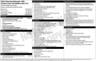 Chevrolet Silverado 1500 2023 4x4 Custom 4dr Crew Cab 5.8 ft. SB