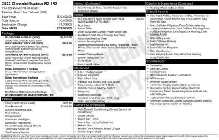 Chevrolet Equinox 2022 RS 4dr SUV