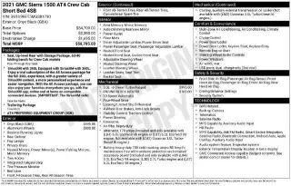 GMC Sierra 1500 2021 4x4 AT4 4dr Crew Cab 5.8 ft. SB
