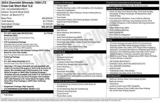 Chevrolet Silverado 1500 2024 4x4 LTZ 4dr Crew Cab 5.8 ft. SB