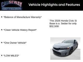 Honda Civic 2026 Si 4dr Sedán
