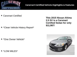 Nissan Altima 2015 2.5 SV 4dr Sedán