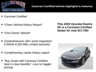 Hyundai ELANTRA 2025 SE 4dr Sedan