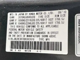 Honda CR-V 2011 EX-L 4 SUV