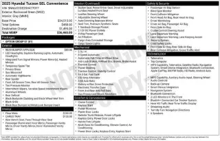 Hyundai TUCSON 2025 AWD SEL Convenience 4dr SUV
