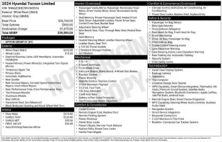 Hyundai TUCSON 2024 Limited 4dr SUV