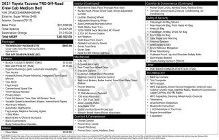 Toyota Tacoma 2021 4x4 TRD Pro 4dr Double Cab 5.0 ft SB 6M