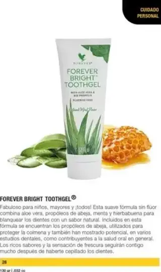 Pasta dental con aloe vera FLP