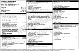 BMW X3 2024 sDrive30i 4dr Vehículo de Actividad Deportiva