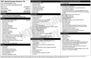 Buick Envision 2021 4x4 Gasolina 4p Crossover